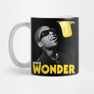 Young Stevie Wonder // Retro R&B Singer Tribute Mug